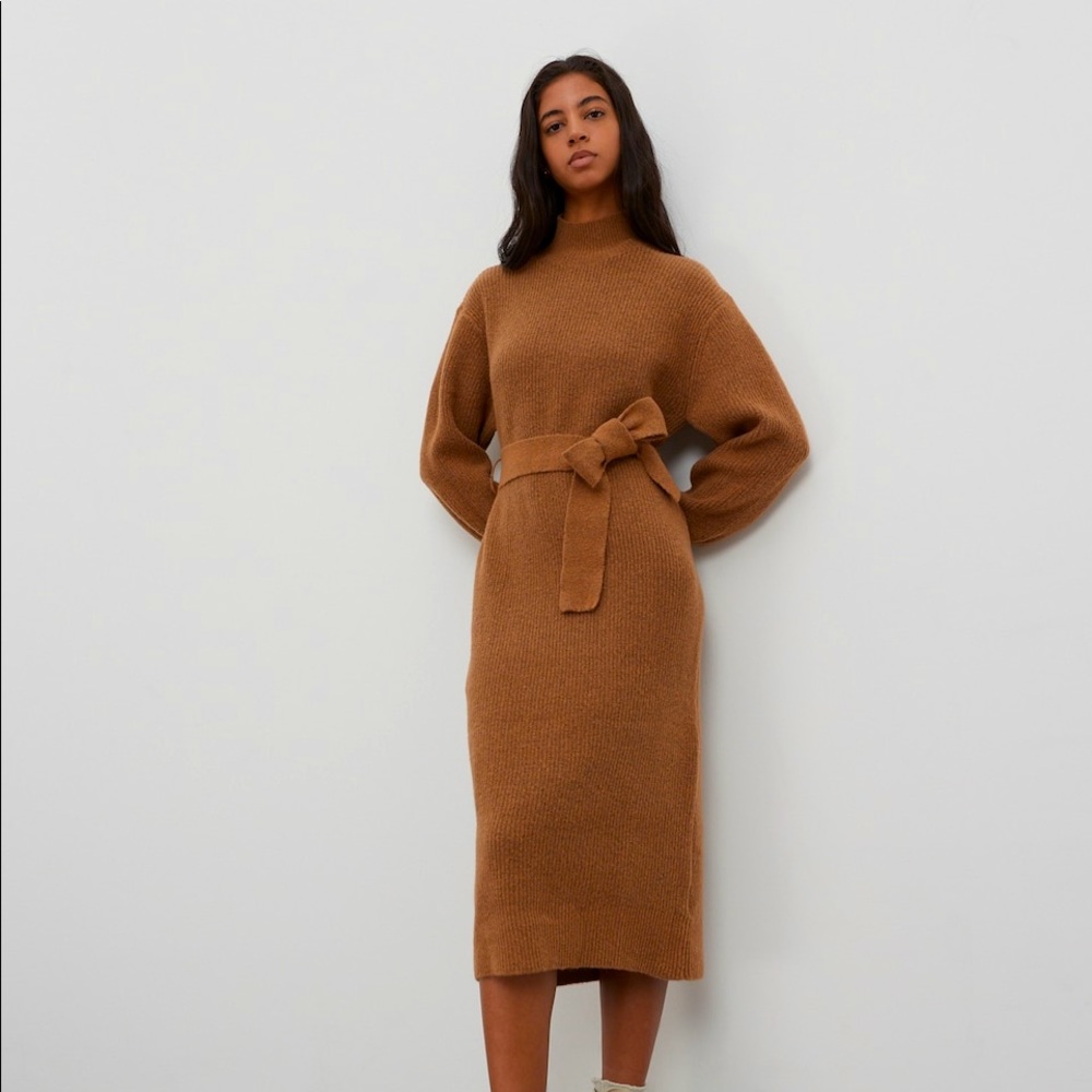 Edited Silvie Dress Tobacco Brown